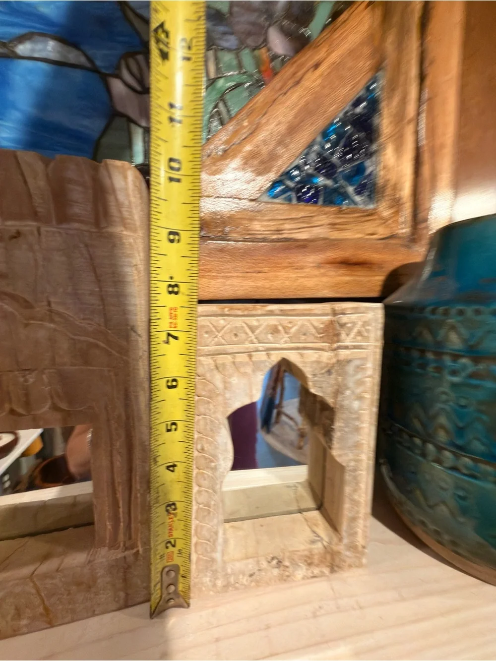 Hand-Carved Natural Wood Framed mirrors, created for inspiration of Architecture